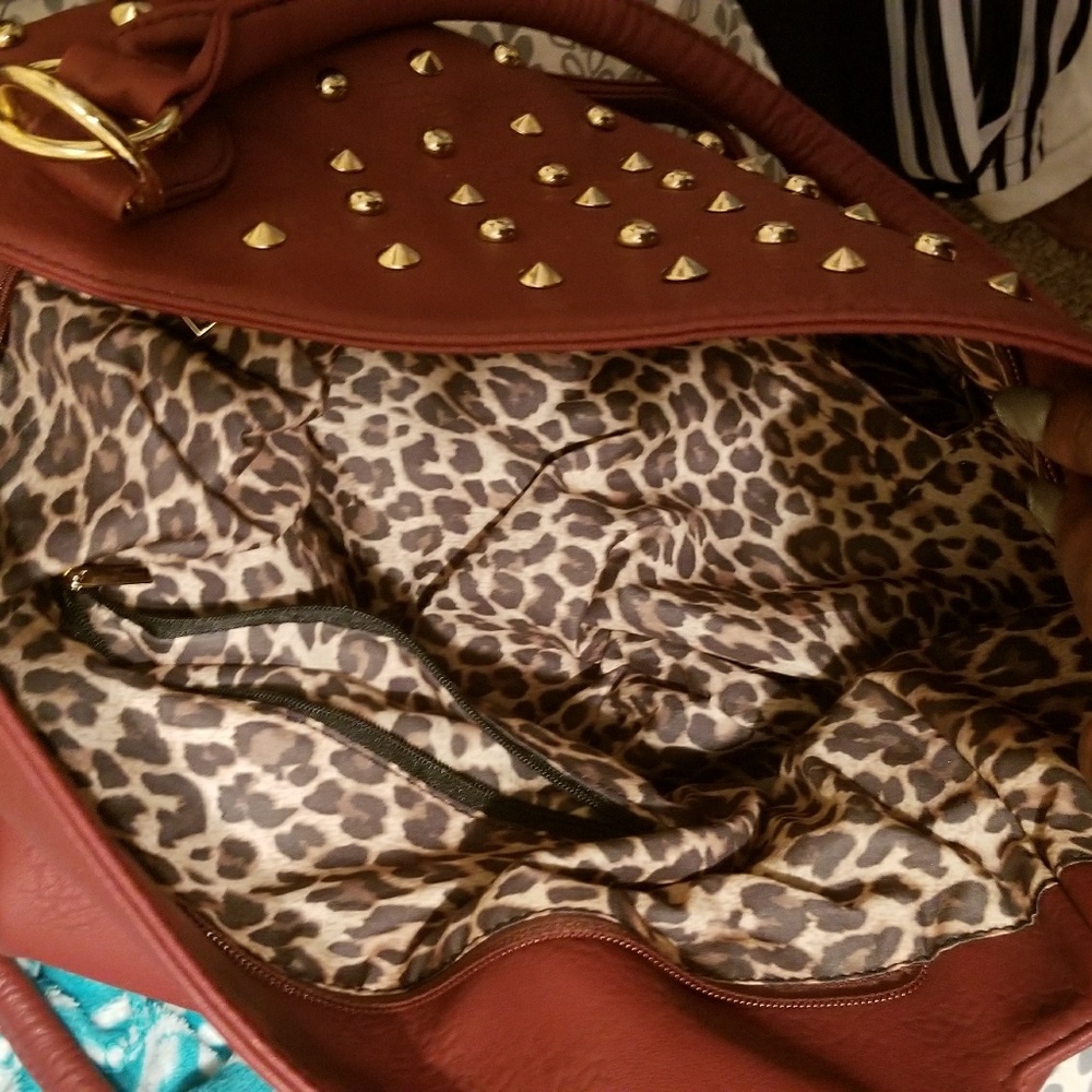 Burgundy unused large totes bag
